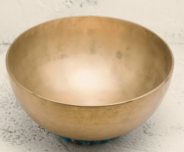 Cuenco tibetano Ashta Dhatu (ocho metales) 25,4 cm con palillo