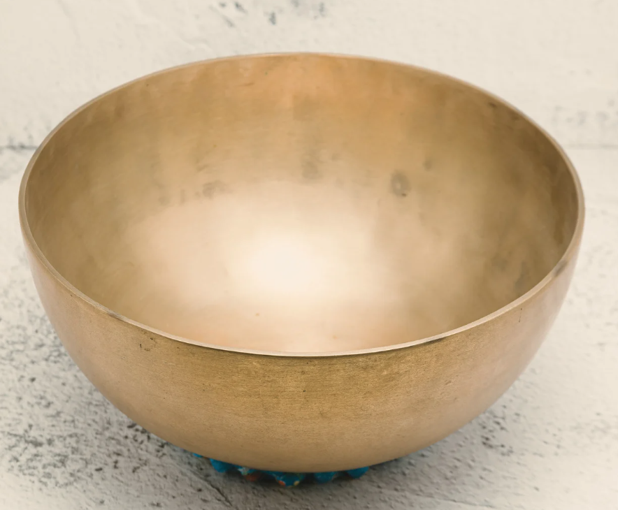 Cuenco tibetano Ashta Dhatu (ocho metales) 25,4 cm con palillo