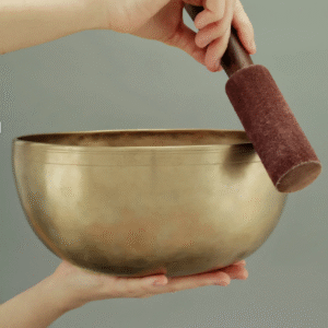 Cuenco tibetano Ashta Dhatu (ocho metales) 30,5 cm con palillo – Sonido ceremonial profundo