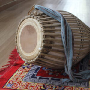 Mridanga tradicional de barro – Hecha a mano en Vrindavan